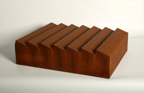 Sawtooth [2010] patinated mild + corten steel 15 x 56 x 45 cm