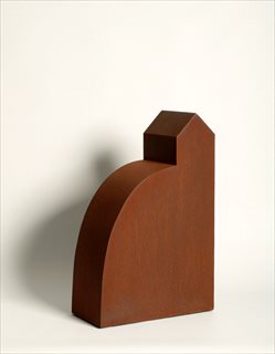 Chapel [2010] patinated mild + corten steel 40 x 30 x 14.5 cm