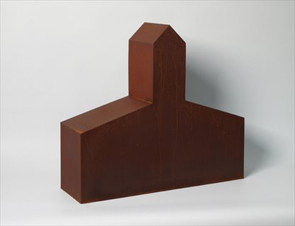 Low Church [2010] patinated mild + corten steel 48 x 52 x 14 cm