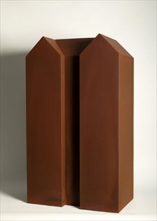 H House [2010] patinated corten steel 90 x 52 x 30 cm