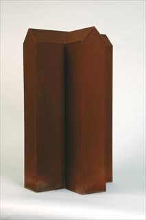 High Church [2010] patinated mild + corten steel 60 x 35 x 35 cm